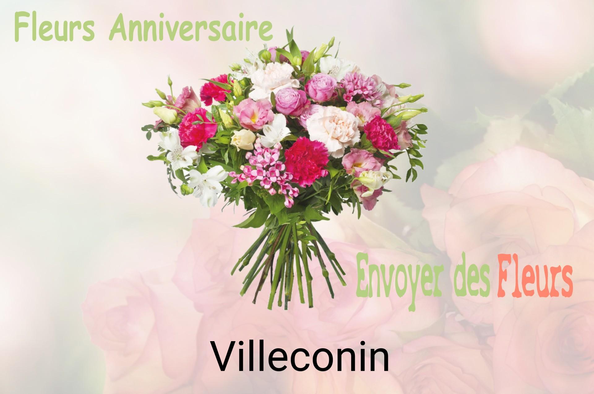 Bouquet de fleurs d’anniversaire livré à Villeconin