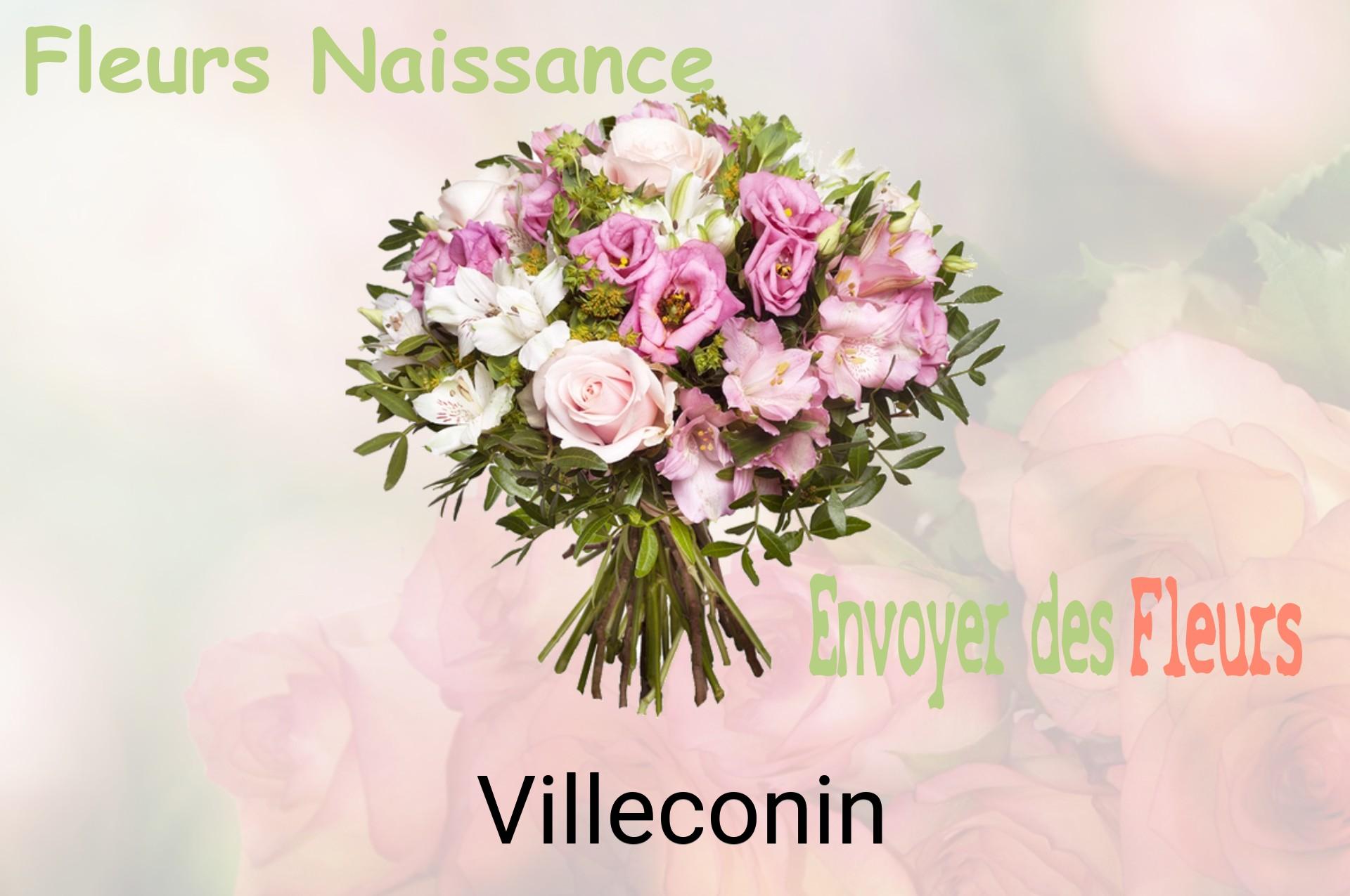 Bouquet de fleurs de naissance livré à Villeconin